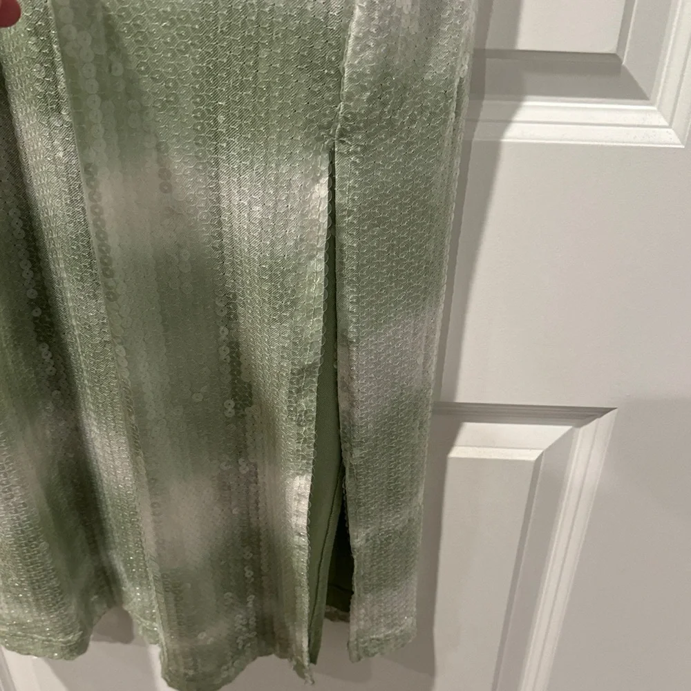 Caroline Constas Green and White Midi Dress - Picture 3 of 6